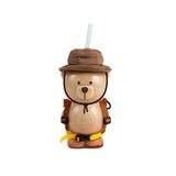 Summer Camping Plush Bear Camping Milk/Water Bottle